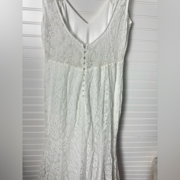 Lulus Beloved Eternity White Lace Sleeveless Backless Maxi Dress - Picture 9 of 10